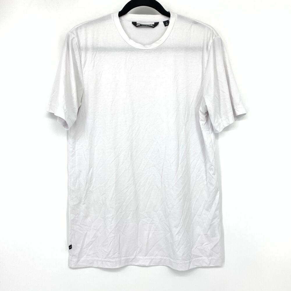 Travis Mathew Short Sleeve T-Shirt Mens Sz Small White Crew Neck
